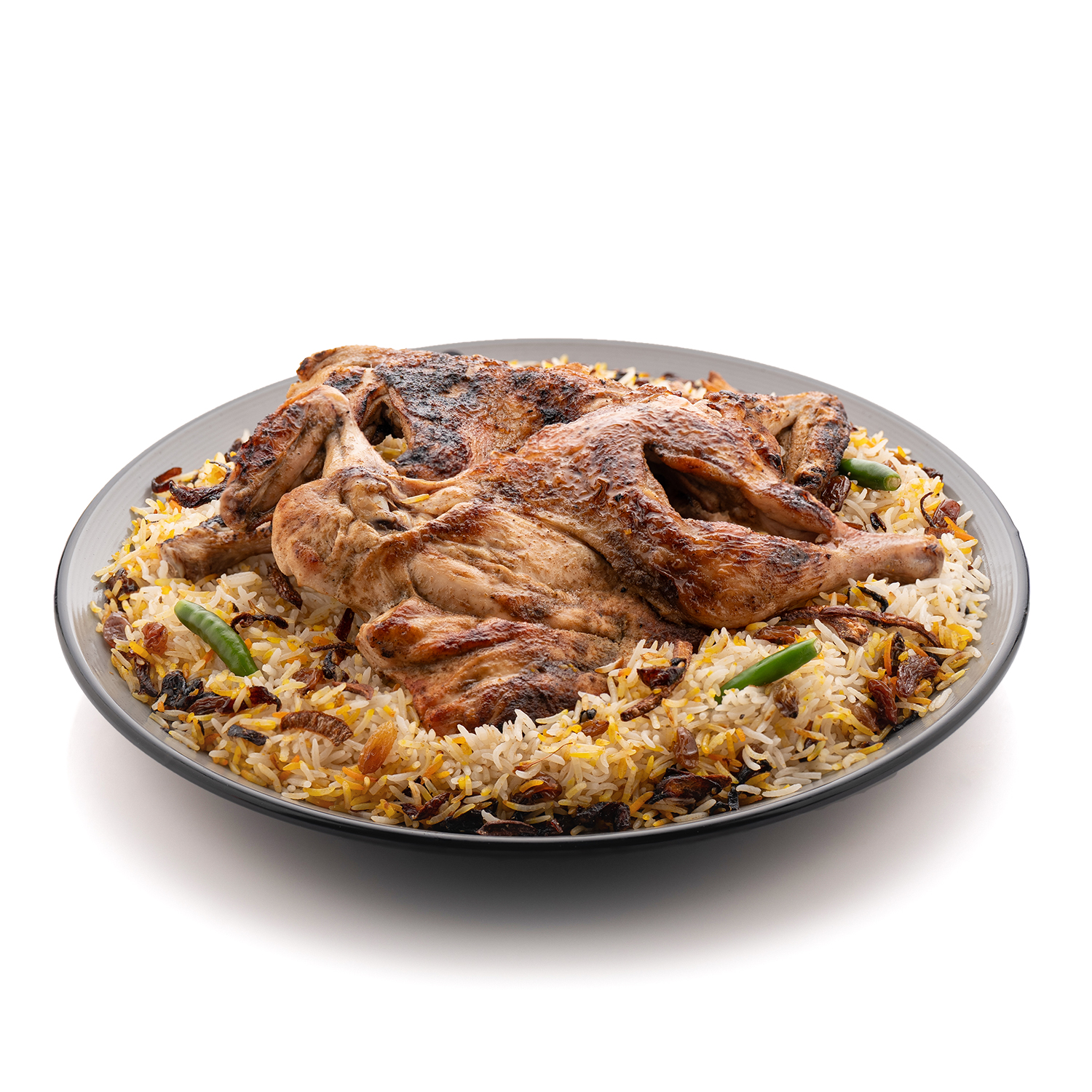 حبة دجاج مظبي - مع الرز