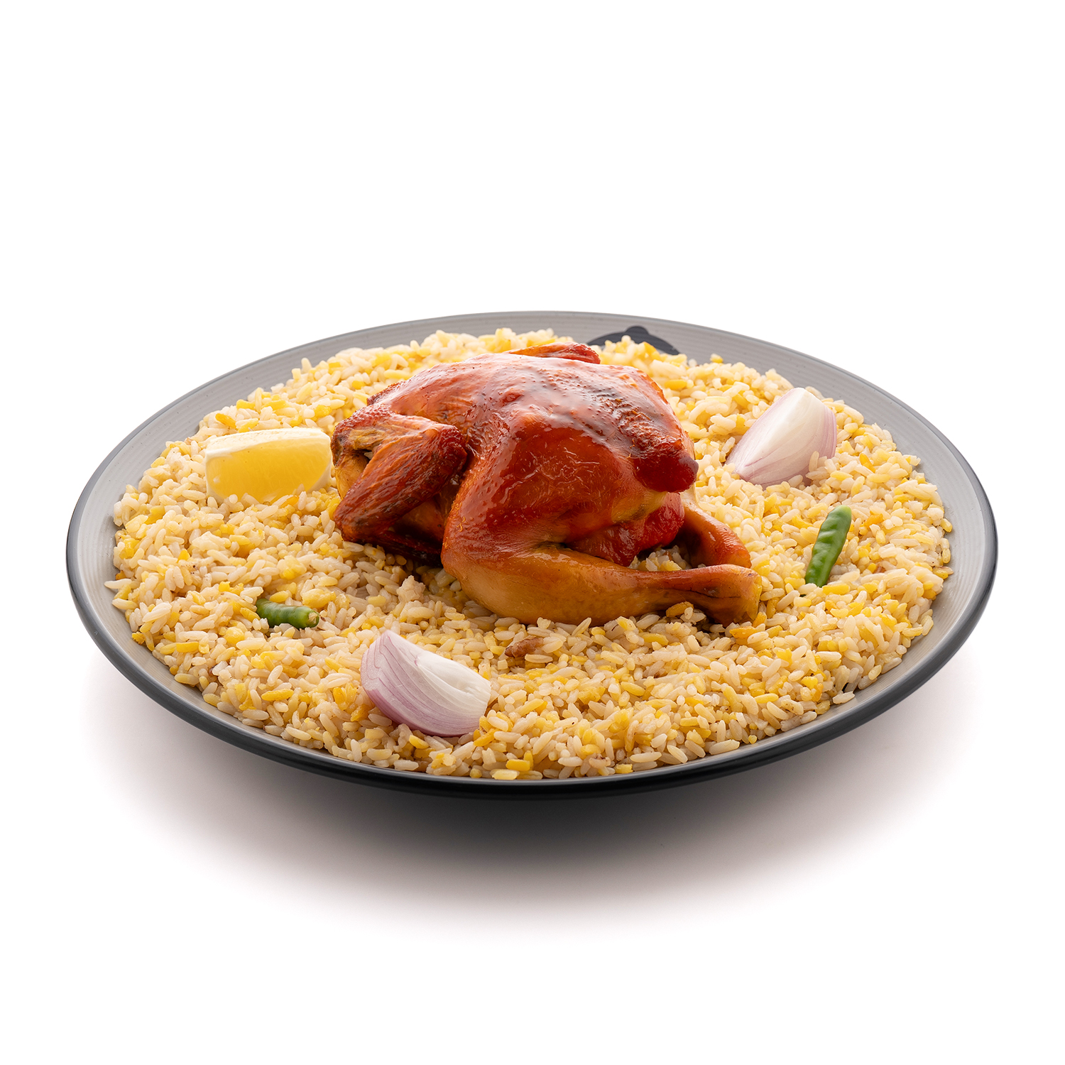 حبة دجاج مندي مع الرز