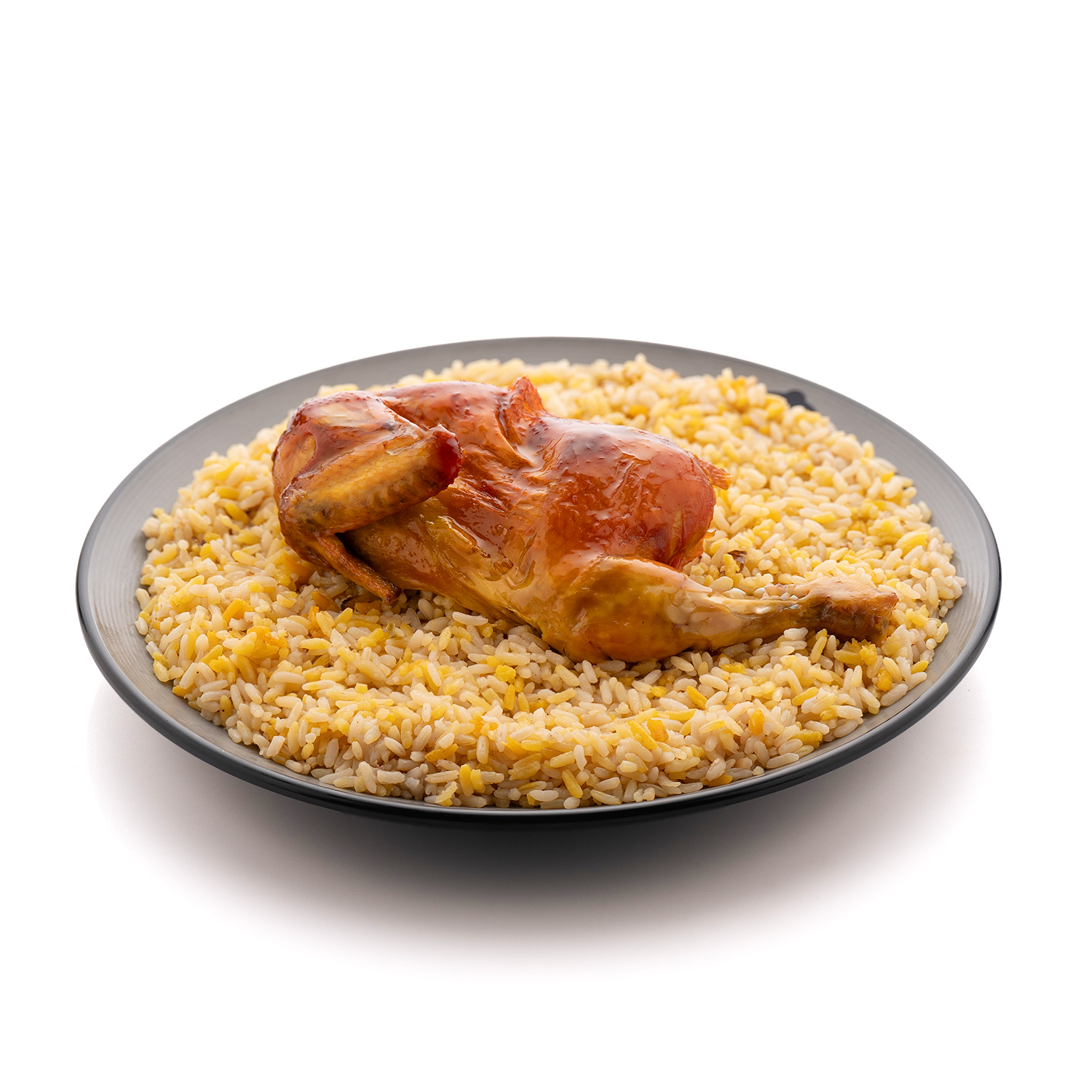 دجاج مندي - نصف مع الرز
